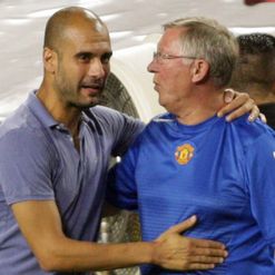Guardiola (L): Has Ferguson baffled