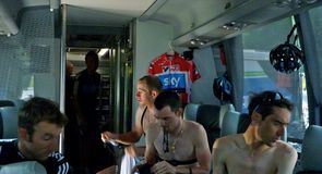 On the bus before the fifth stage