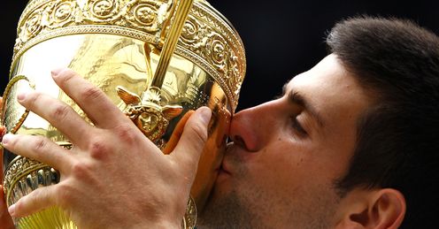 Novak Djokovic - new Wimbledon champion.