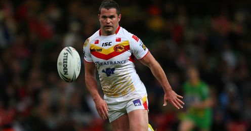 Greenshields: the Catalans player's late try was awarded by the video referee