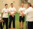 Covered points: Gooch explains the finer aspects of batting at his Loughborough masterclass