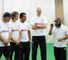 Gripping stuff: Mushtaq takes centre stage at the Sky Sports ECB Coach Education session