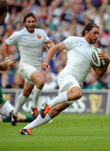 Cedric Heyman on way to scoring for France against Ireland Cedric Heyman on way to scoring for France against Ireland