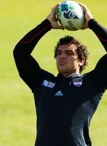 Hooker Agustin Creevy looks composed with the ball