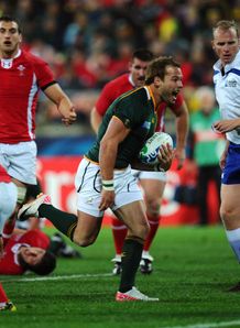 Francois Hougaard just before scoring South Africa Wales Francois Hougaard just before scoring South Africa Wales
