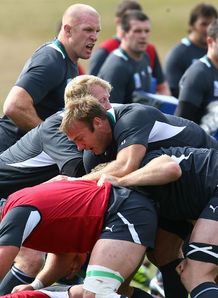 Ireland training at the Rugby World Cup