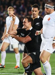 Israel Dagg post score v France Israel Dagg post score v France
