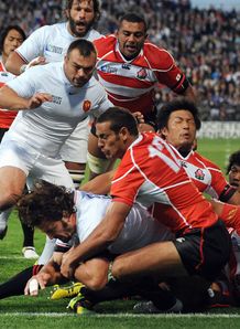 Julien Pierre France scores v Japan Julien Pierre France scores v Japan