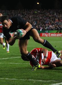Richard Kahui scoring opener for All Blacks against Japan Richard Kahui scoring opener for All Blacks against Japan