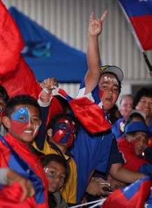 Samoa fans rwc arrival