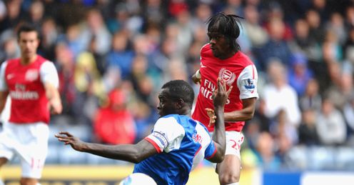 Gervinho Blackburn Arsenal Premier League Ewood Park
