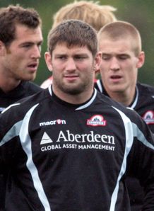 Edinburgh s Steven Lawrie during training session Murrayfield