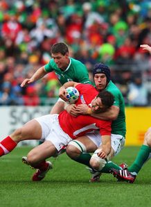 Jamie Roberts Sean OBrien wales v ireland world cup Jamie Roberts Sean OBrien wales v ireland world cup