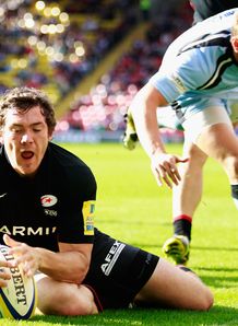 saracens alex goode try 2011