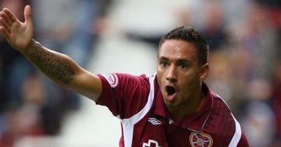 Santana strikes to save Hearts