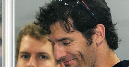 To the fore: Webber can replace Vettel on top of the podium, says Tony
