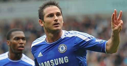 Lampard: netted a hat-trick against Bolton