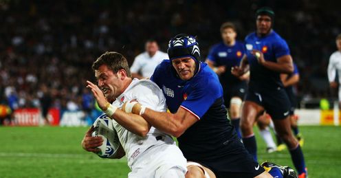 England v France - Mark Cueto Julien Bonnaire