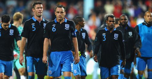 England: lost a two-goal lead for the first time since 2004