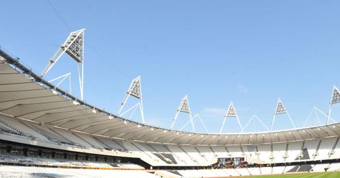 The London 2012 Olympic Committee has unveiled the completed athletics track that will be used for the duration of this summer's games.