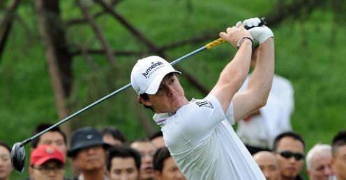 Rory McIlroy in action in China