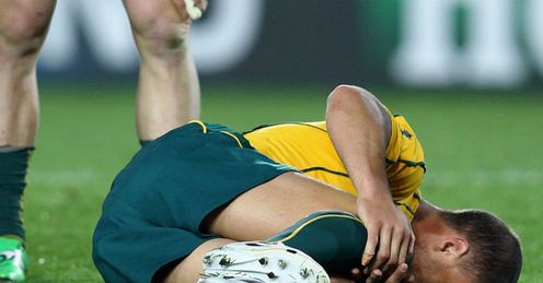 Wales v Australia - Quade Cooper injured Wales v Australia - Quade Cooper injured