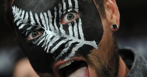 New Zealand: painted faces everywhere you look