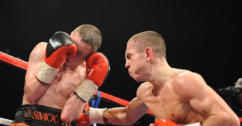 Tough challenge: Quigg (right) toppled Booth, but can he defeat dogged Arthur?