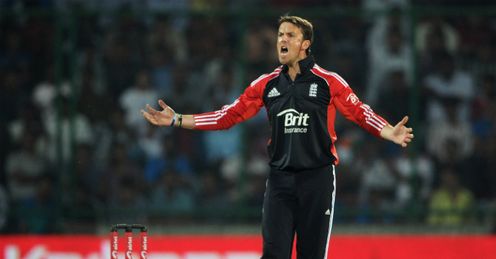 Graeme Swann England v India 2nd ODI Delhi Oct 2011
