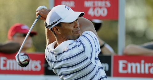 Woods in action in Sydney on Wednesday.