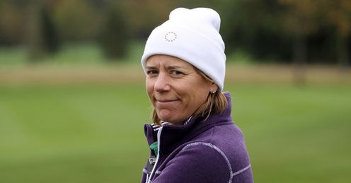 Annika Sorenstam pictured at the recent Solheim Cup