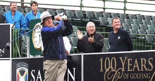 Denis Hutchinson teeing off in last year's SA Open