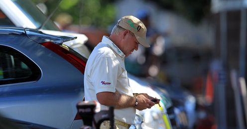 John Daly in the car park after his walk-off