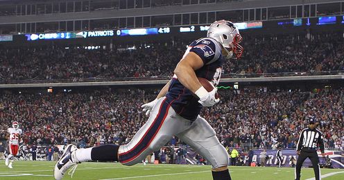 Patriots tight end Rob Gronkowski