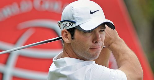 A super-hot Casey tees off in Shanghai on Friday.