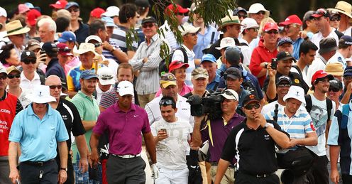 They came in their thousands to see Tiger Woods