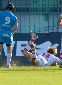 Andrew Trimble Ulster scores v Aironi