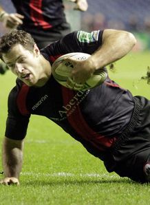 Edinburgh s Tim Visser scores nov 2011