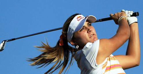 Lexi Thompson heading for the lead on Thursday