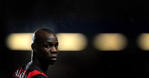Attention grabber: Balotelli scored early against Chelsea but could not inspire City to victory