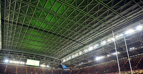 Millennium Stadium with roof on Millennium Stadium with roof on
