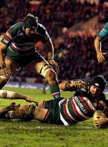 Ben Woods Leicester v Aironi 2012 Heineken Cup