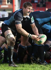 John Barclay at the base for Glasgow Warriors