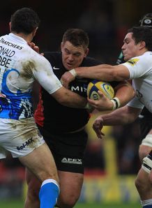 John Smit Stephen Donald Francois Louw Saracens v Bath John Smit Stephen Donald Francois Louw Saracens v Bath