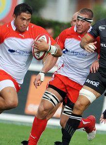 Raphael Lakafia Biarritz v Toulouse 2010