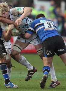 Richie Gray taking contact for Glasgow Warriors