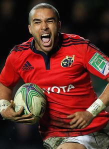 Simon Zebo Heineken Cup 2012 Northampton v Munster Simon Zebo Heineken Cup 2012 Northampton v Munster