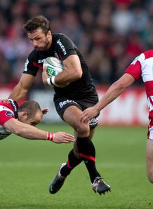 Toulouse s fullback Clement Poitrenaud v gloucester 2011 Toulouse s fullback Clement Poitrenaud v gloucester 2011