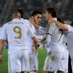 Ral celebrate Callejon's goals