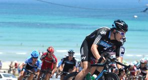 Alex Dowsett had little time to admire the view during a fast and furious stage five